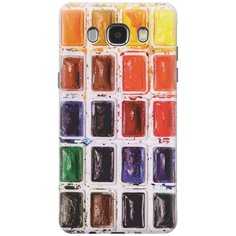Силиконовый чехол на Samsung Galaxy J5 (2016) / Самсунг Джей 5 2016 с принтом "Палитра красок" Gosso