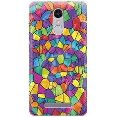 Силиконовый чехол на Xiaomi Redmi Note 3 / Note 3 Pro / Сяоми Редми Ноут 3 / Ноут 3 Про с принтом "Яркая мозаика" Gosso