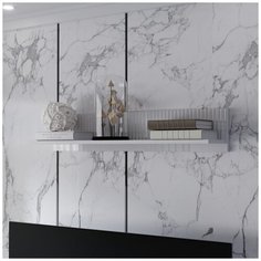 Lazurit Полка Креативо Белый арктик / Белый арктик глянец