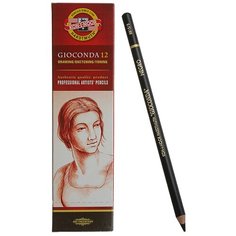 KOH-I-NOOR Карандаши художественные Gioconda Silky 12 шт. (8815003001KS) черный