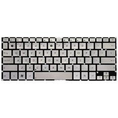 Клавиатура для ноутбука Asus UX31A, UX32, U38D Series. Плоский Enter. Серебристая, без рамки. PN: PK130SQ415S. Top On