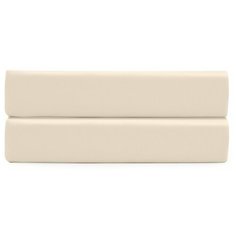 Простыня на резинке из сатина белого цвета из коллекции essential, 180х200х30 см TK21-FS0003 Tkano