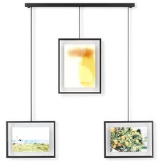 Панно для фотографий exhibit, 3 рамки, черное Umbra
