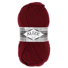 Пряжа ALIZE "Superlana Maxi", 100 м*100 г, 57 бордовая, 1 шт