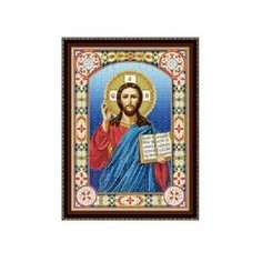 Алмазная мозаика блестящая "Икона № 15", 30х40 см (с подрамником, c частичным заполнением) Рыжий кот