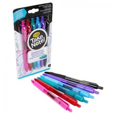 6 смываемых гелевых ручек Take Note Crayola