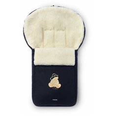 Конверт зимний меховой №06 "AURORA" (12 черный Медвежонок) Womar