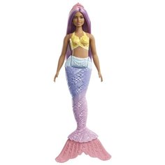 Кукла Barbie Dreamtopia Русалочка с сиреневыми волосами FXT09