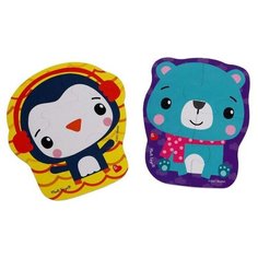 Мягкий магнитный пазл «Мишка и пингвин», 7 элементов, 2 картинки Fisher Price