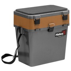 Ящик рыболовный зимний серый/золото (HS- IB-19- GGo) Helios