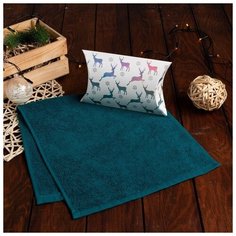 Экономь и Я Полотенце подарочное в коробке Экономь и Я, Вид 2, 30*60 см, цв. серо- синий,100% хл, 320 г/м2