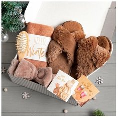 Этель Набор подарочный Этель Hello winter полотенце 30х60см и аксс (4 предм)