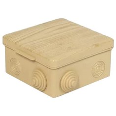 Коробка распределительная TUNDRA, 100х100х50мм, IP54, открыт. установки, с мембр цвет сосна 493832