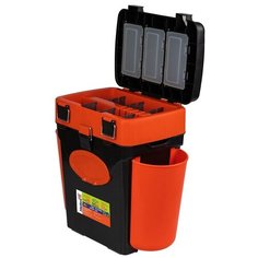 Ящик зимний FishBox (10л) оранжевый Helios