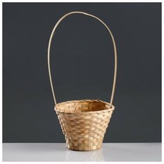 Корзина плетеная, бамбук, D23xH17/53см натуральный 1152953 Сима ленд