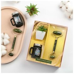 Набор свеча и массажер "Притягивай взгляды" 17 х 20,5 х 5,5 см 6887343 Сима ленд