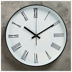 Часы настенные, серия: Классика, "Эдит", плавный ход, 30 х 30 см, d=30 см 4703694 Сима ленд