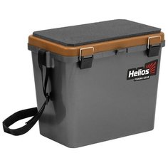 Ящик рыболовный зимний односекционный серый/золото (HS- IB-19- GGo-1) Helios