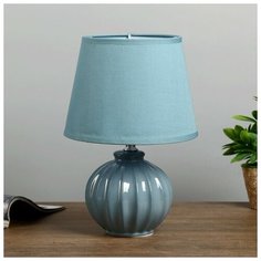 Лампа настольная "Сандра" Е14 1х40Вт синий 20х20х29,5 см 4327190 Risalux