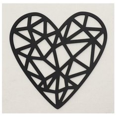 Декоративное панно деревянное "Сердце" 29х29(34х34)см Сима ленд
