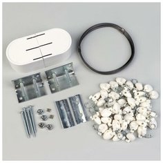 Карниз- струна с пластмассовыми зажимами L=7м 40шт белый 7123366 Сима ленд