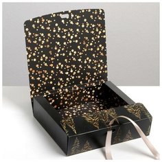 Дарите Счастье Коробка складная двухсторонняя «Новый год», 20 ? 18 ? 5 см