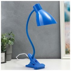Настольная лампа 16700/1BL Е27 15Вт синий 6940376 Risalux