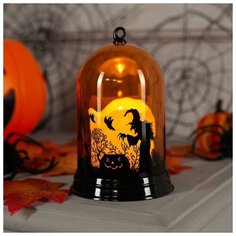 Luazon Lighting Фигура светодиодная "Свеча оранжевая", 13х9х9 см, AAAх3, Т/белый