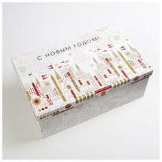 Дарите Счастье Коробка подарочная «Блеск нового года», 32.5 ? 20 ? 12.5 см