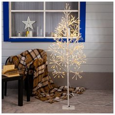 Luazon Lighting Дерево светодиодное "Елка", 1,5 м, 324 LED, 220 В, эффект мерцания, Т/белый