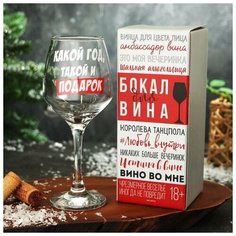 Дорого внимание Бокал для вина "Какой год" 350 мл