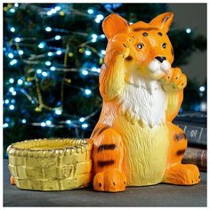 Хорошие сувениры Подставка для бутылки "Тигр" 26х15х24см