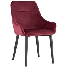 Стул STOOL GROUP Диана, металл/текстиль, цвет: бордовый/черный
