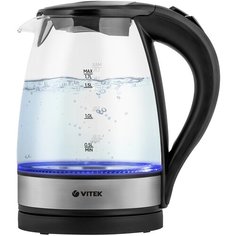 Чайник VITEK VT-7008, серебристый/черный