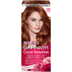 GARNIER Color Sensation стойкая крем-краска для волос, 6.45, Янтарный Темно-Рыжий