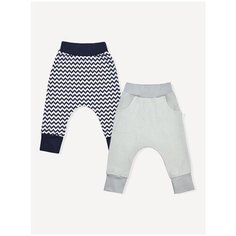 Брюки LEO 1001А-25 размер 68, синий/серый Лео