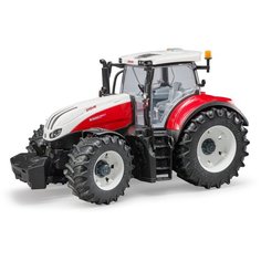 Трактор Bruder Steyr 6300 Terrus CVT 03-180 1:16, 34 см, красный/белый