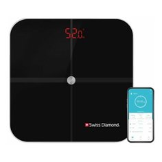 Умные диагностические напольные весы Swiss Diamond SD-SC002, чёрные