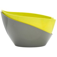 Горшок для цветов "Plastia" Doppio цвет 81 серо- зеленый