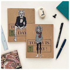 Тетради 48 листов "сегодня МОЙ день!". Набор 5 шт. Цена за 5 штук. Альт