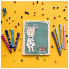 Тетради 48 листов "ANIMALS IN RAIN". Набор 5 шт. Цена за 5 штук. Альт