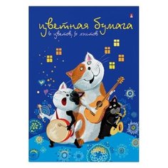 Набор цветной бумаги Поделочная вуаль А4, 6Л. 6ЦВ. "Мультики" Альт