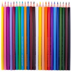 Карандаши цветные 24 цвета Koh-I-Noor Triocolor (L=175мм, D=7мм, d=3.2мм, 3гр) картонная упаковка (3134024004KSRV)