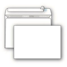 Конверт почтовый C6 Packpost OfficePost (114х162, 80г, декстрин) белый, 100шт.