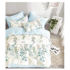 Постельное белье 1.5-спальное GoodNight 1037 с компаньоном, сатин, 2 наволочки 50 х 70 см