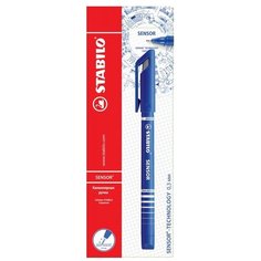 STABILO Ручка капиллярная SENSOR 0.3 мм в блистере, 189-41, синий цвет чернил