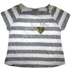 Футболка Brums, размер 8A (128), белый/серый