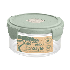 Phibo Контейнер Eco Style, 13.7x13.7 см, зеленый флэк