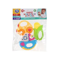 303859 Развивающая игрушка машинка, кораблик, кукуруза, 3 шт.в пак. Умка в кор.2*96шт