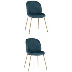 Комплект стульев для кухни 2 шт Турин, бархат маренго, золотые ножки Stool Group